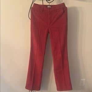 Reformation Red Straight Leg Pants